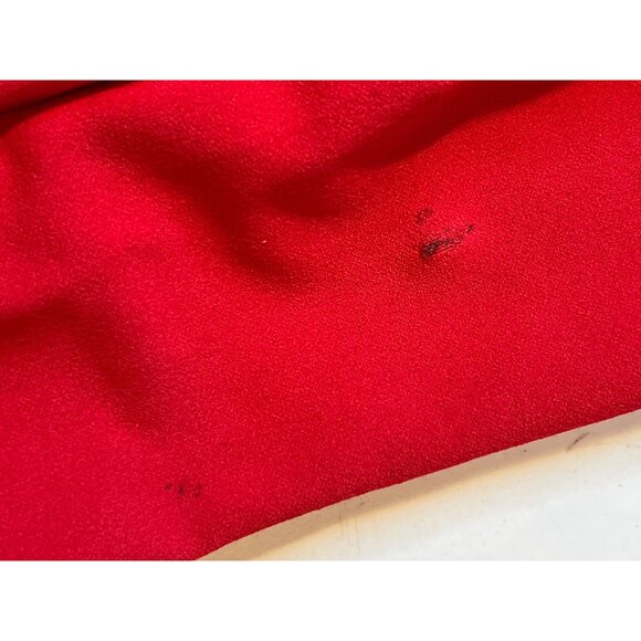 Red Lace Detail V-Neck Jumpsuit - Size M - Picture 12 of 13